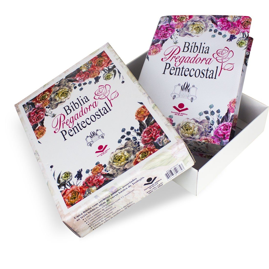 Bíblia da Pregadora Pentecostal ARC | SBB | Bíblia da Pregadora Pentecostal - Capa em couro bonded: Almeida Revista e Corrigida (ARC) - Imagem 4